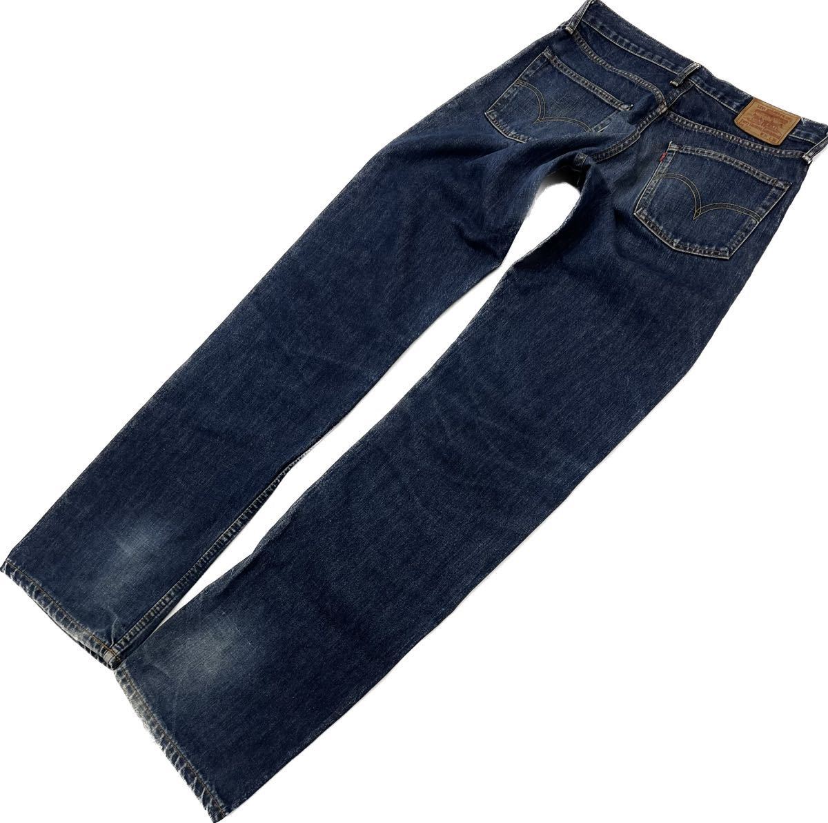 日本製 ☆ LEVIS ☆ 503 503-00 色濃いめ◎ インディゴ デニムパンツ ジーンズ W31 アメカジ ストリート 古着MIX リーバイス■Ja6067_画像2