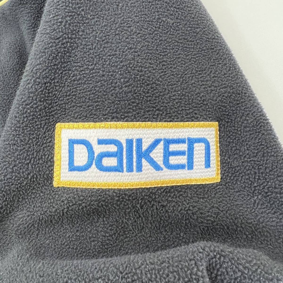 DESCENTE ☆ フリース パーカー ジャケット ブラック O 希少 DAIKEN 大建工業 企業モノ エンジニア 作業着 アウトドア 定番 デサント■H254_画像5