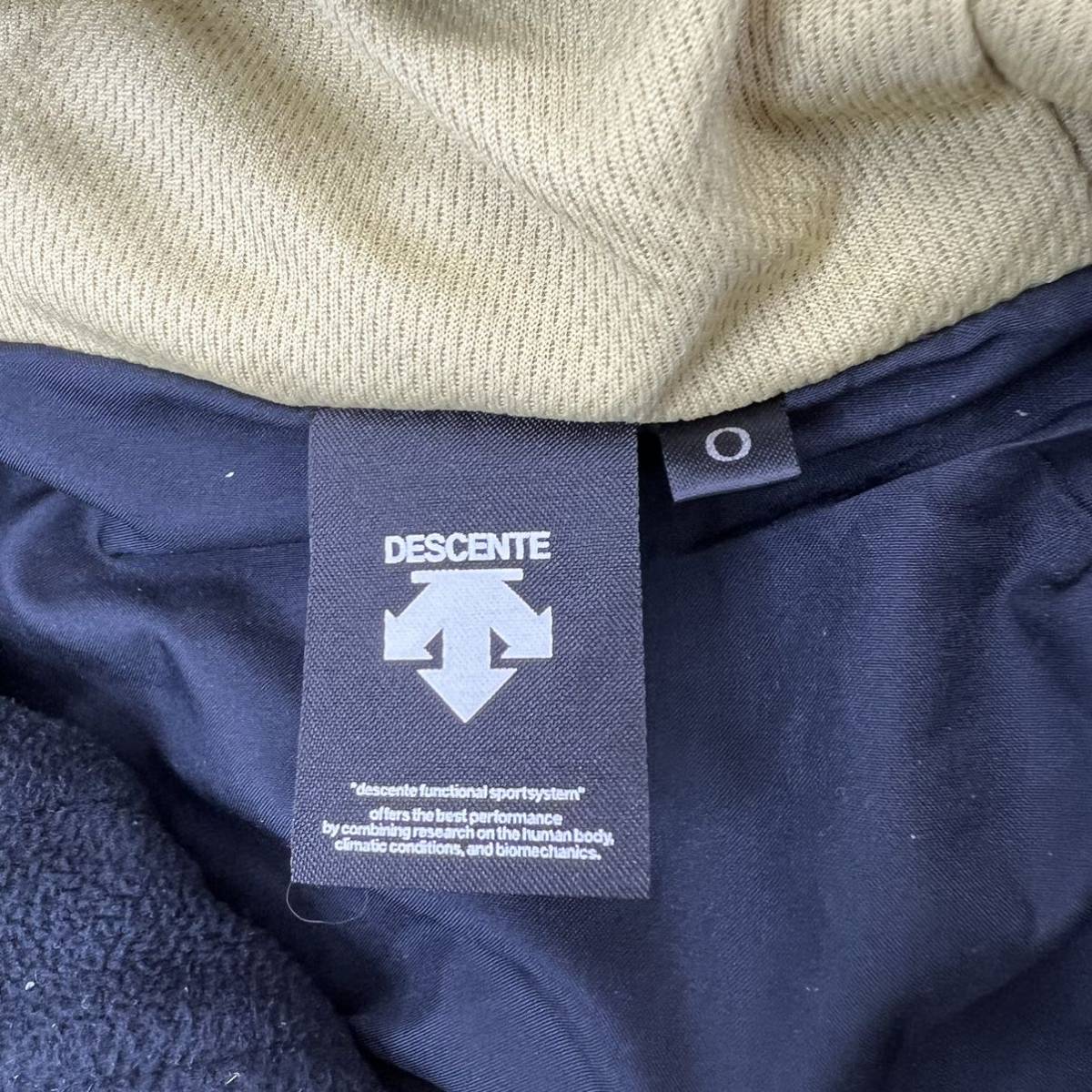 DESCENTE ☆ フリース パーカー ジャケット ブラック O 希少 DAIKEN 大建工業 企業モノ エンジニア 作業着 アウトドア 定番 デサント■H254_画像6