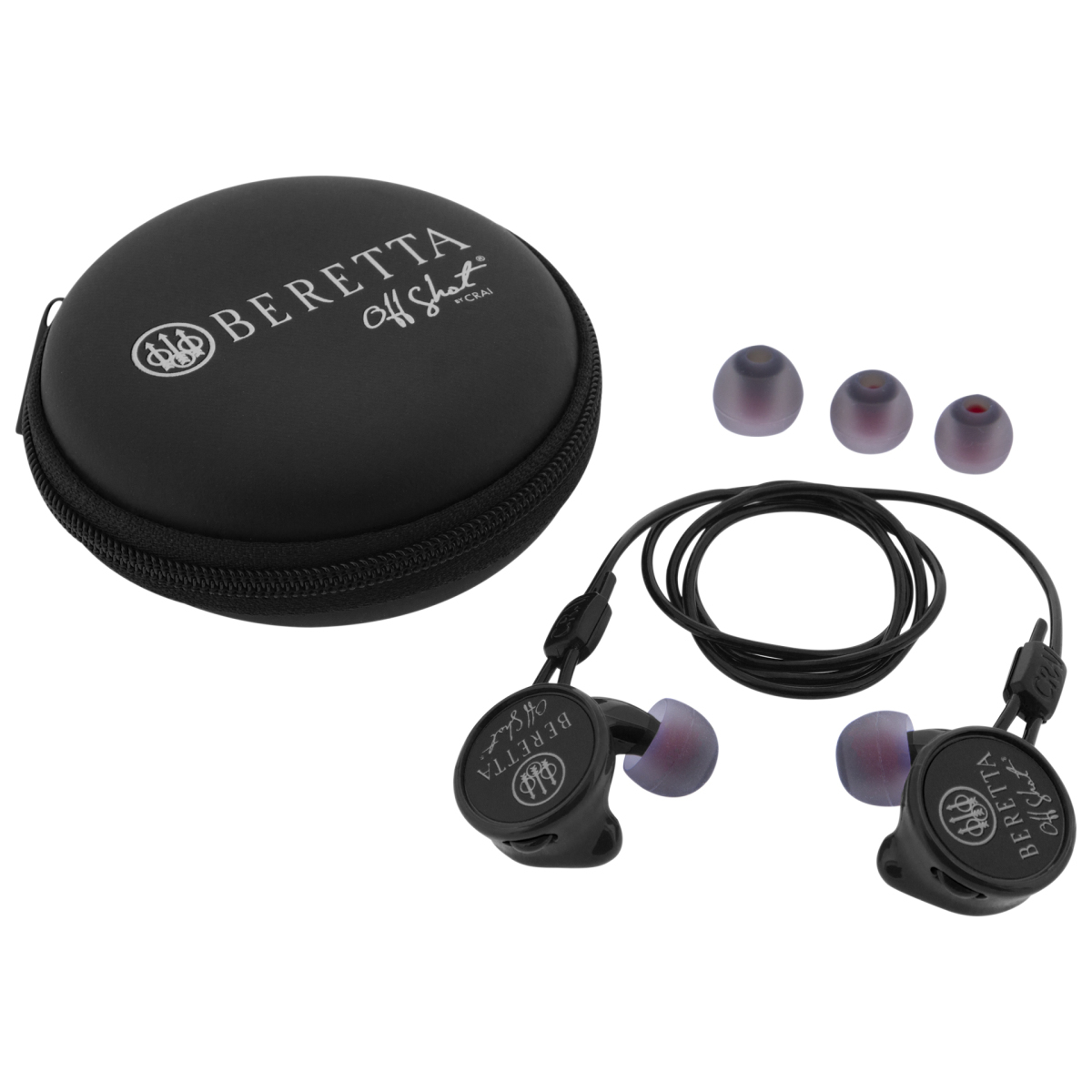 ベレッタ イヤホン ミニヘッドセット（ブラック）/Beretta Earphones Mini Headset Comfort Plus - Black