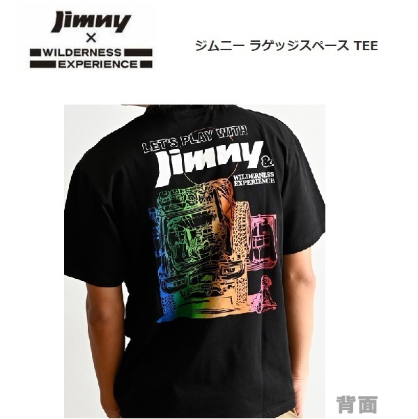 ジムニー×ウィルダネスエクスペリエンス ラゲッジスペースＴシャツ ブラック XL　823503　メンズ　アウトドア_画像1