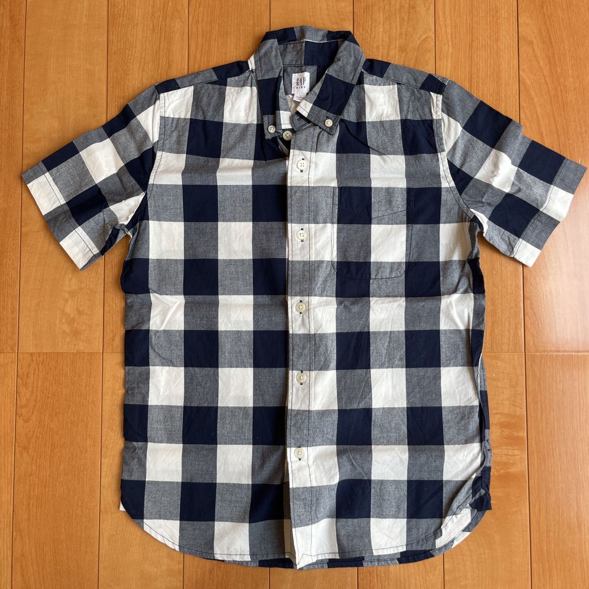 GAP KIDS ギャップ L Regular 140cm 半袖トップス まとめて 3点 チェックシャツ ポロシャツ Tシャツ