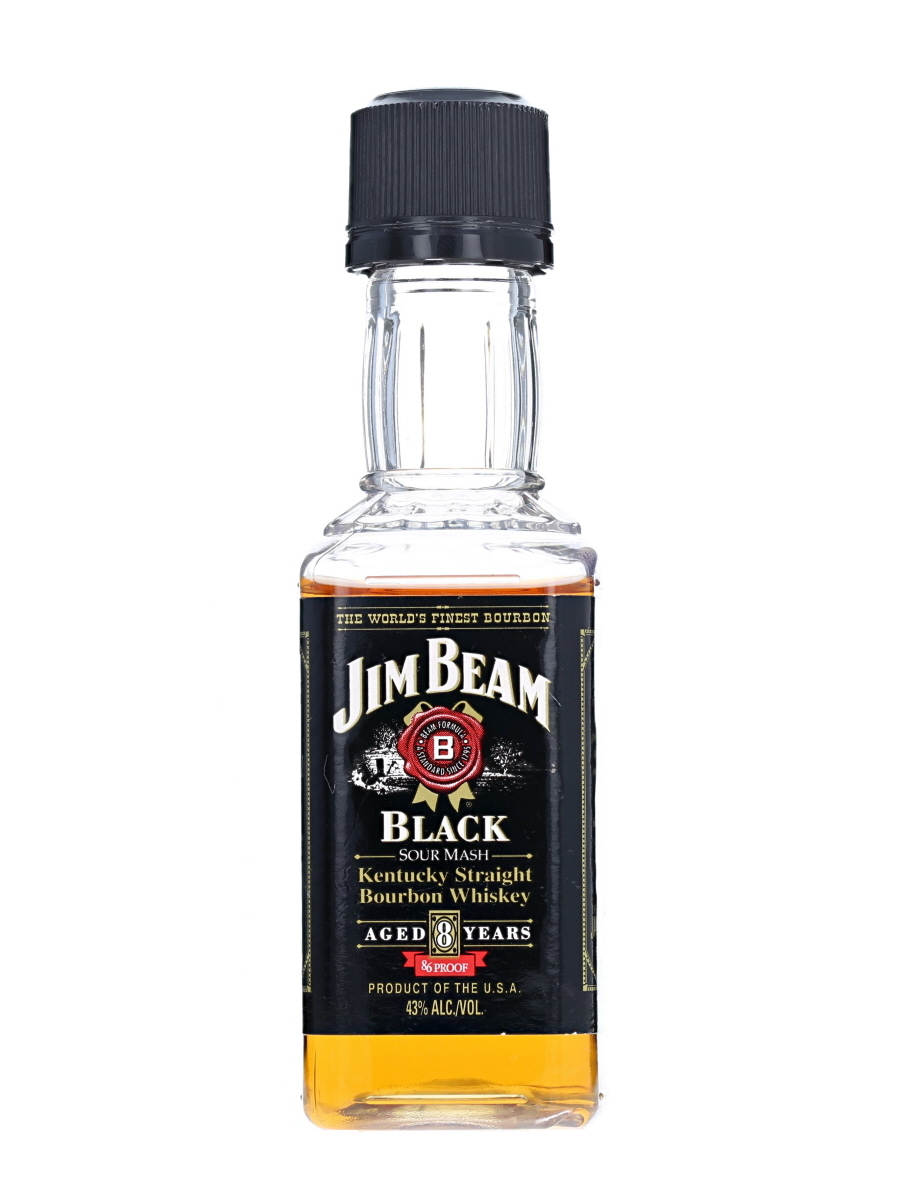 【ミニチュアボトル】ジムビーム ブラック 8年 バーボン ウイスキー 箱なし 50ml 43％　KBM1176_画像1