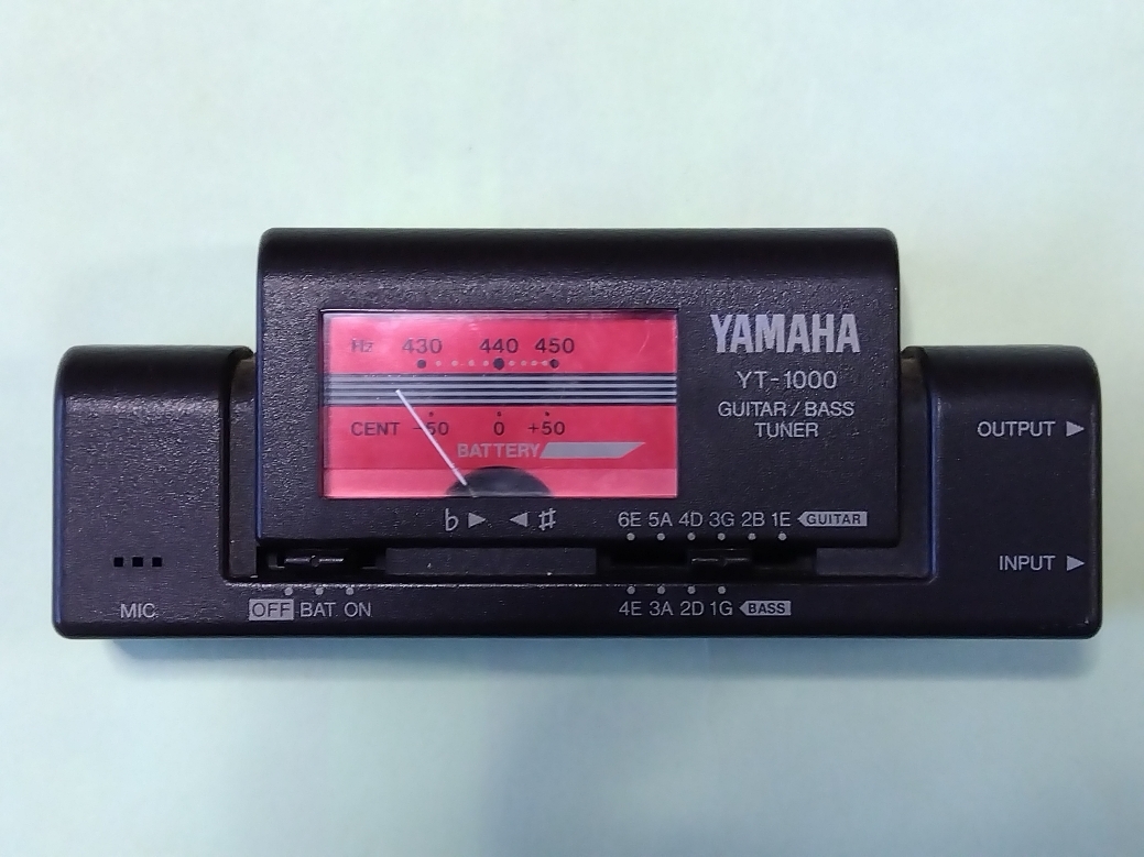 ■1970年代 YAMAHA YT-1000 ギター＆ベース チューナー 動作確認済 ヴィンテージ ヤマハ■_画像1