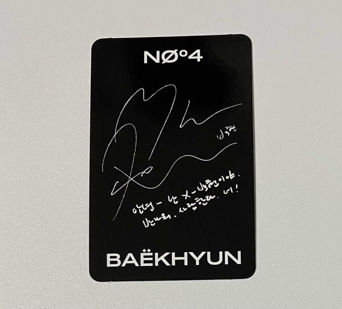 EXO ベッキョン OBSESSION トレカ BAEKHYUN ベクヒョン Photocard_画像3