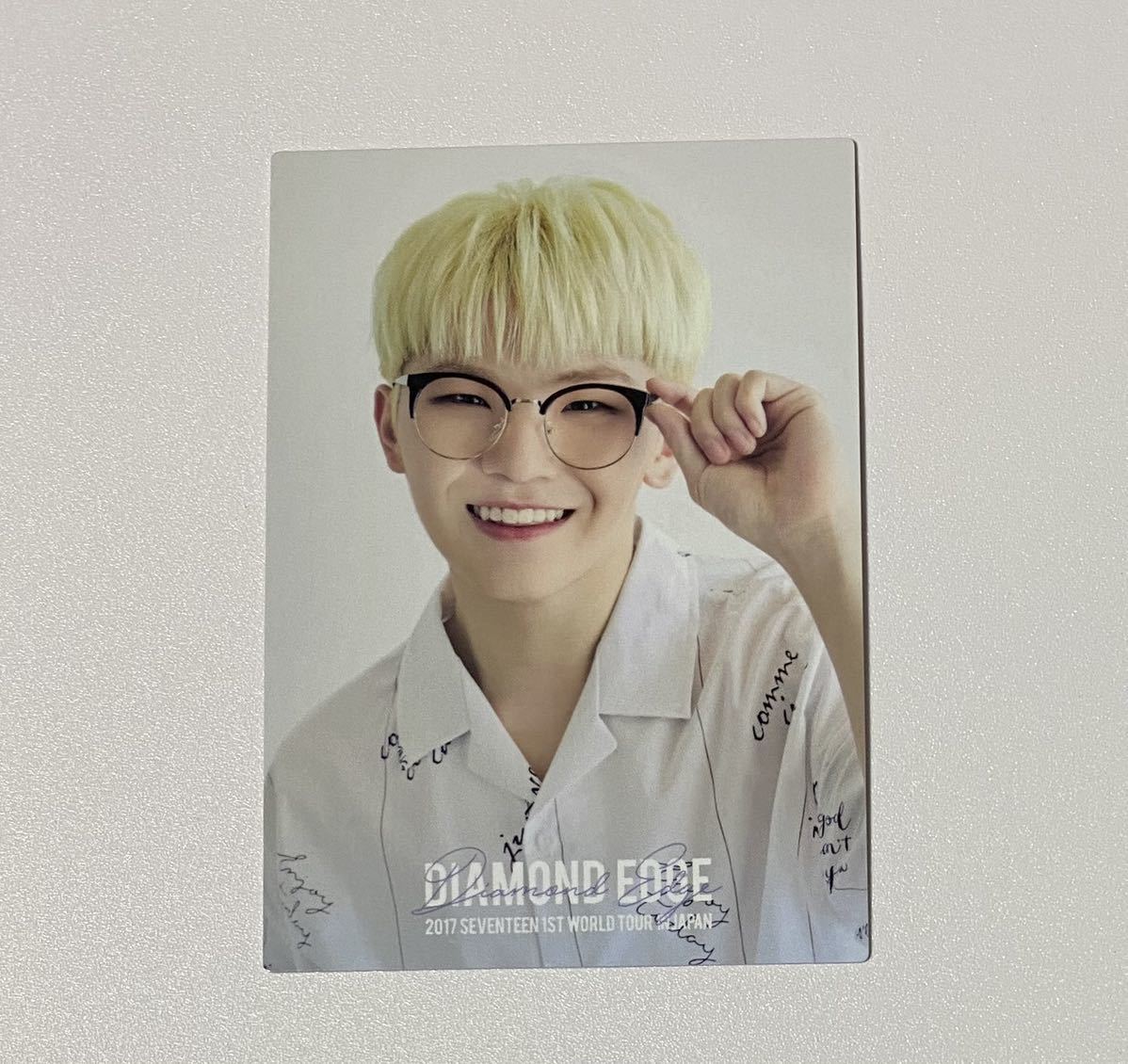 ウジ 2017 SEVENTEEN 1ST WORLD TOUR DIAMOND EDGE in JAPAN トレカ WOOZI 048 Photocard_画像1