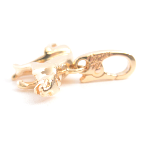  Cartier pendant unisex bread tail Panther charm pendant top yellow gold Cartier 750YG used 