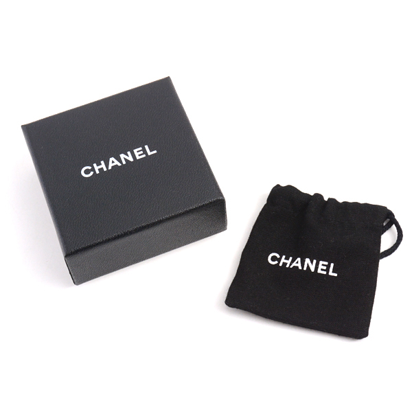 シャネル ピアス レディース ココマーク クリアストーン ドロップモチーフ ピアス 真鍮 CHANEL A37283 中古_画像9