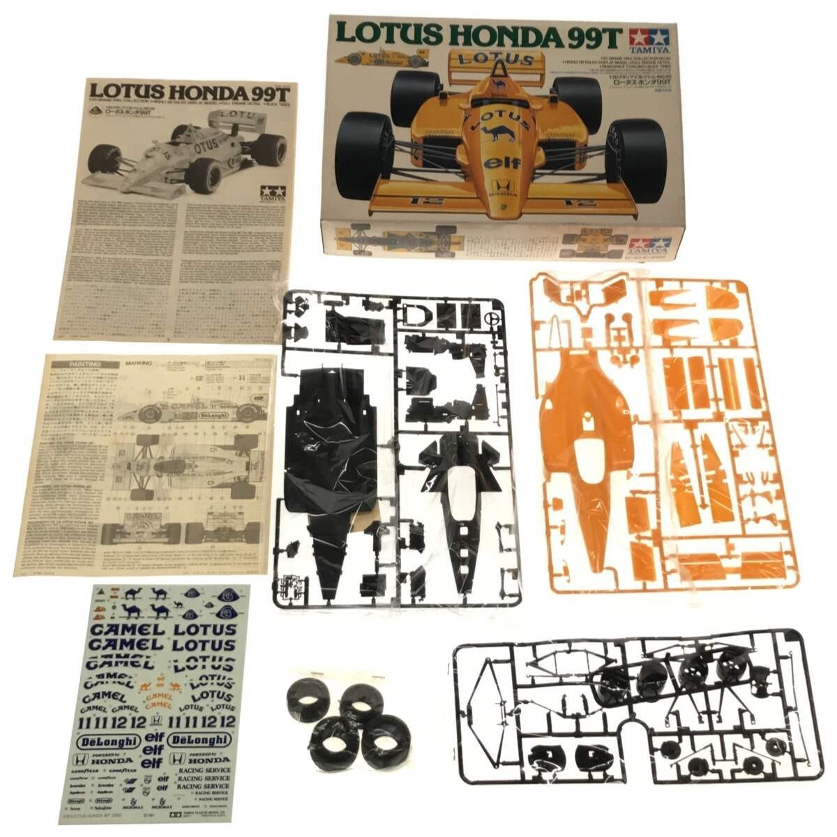 【内袋未開封】タミヤ プラモデル ロータス・ホンダ99T 1/20 グランプリコレクション No.20 LOTUS HONDA レーシングカー 模型 現状品 F764