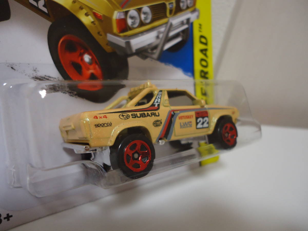 ホットウィール2015HW★SUBARU スバル ブラット★Kマート限定カラー メタリックベージュ K-mart BRAT レオーネトラック ミニカー_画像3