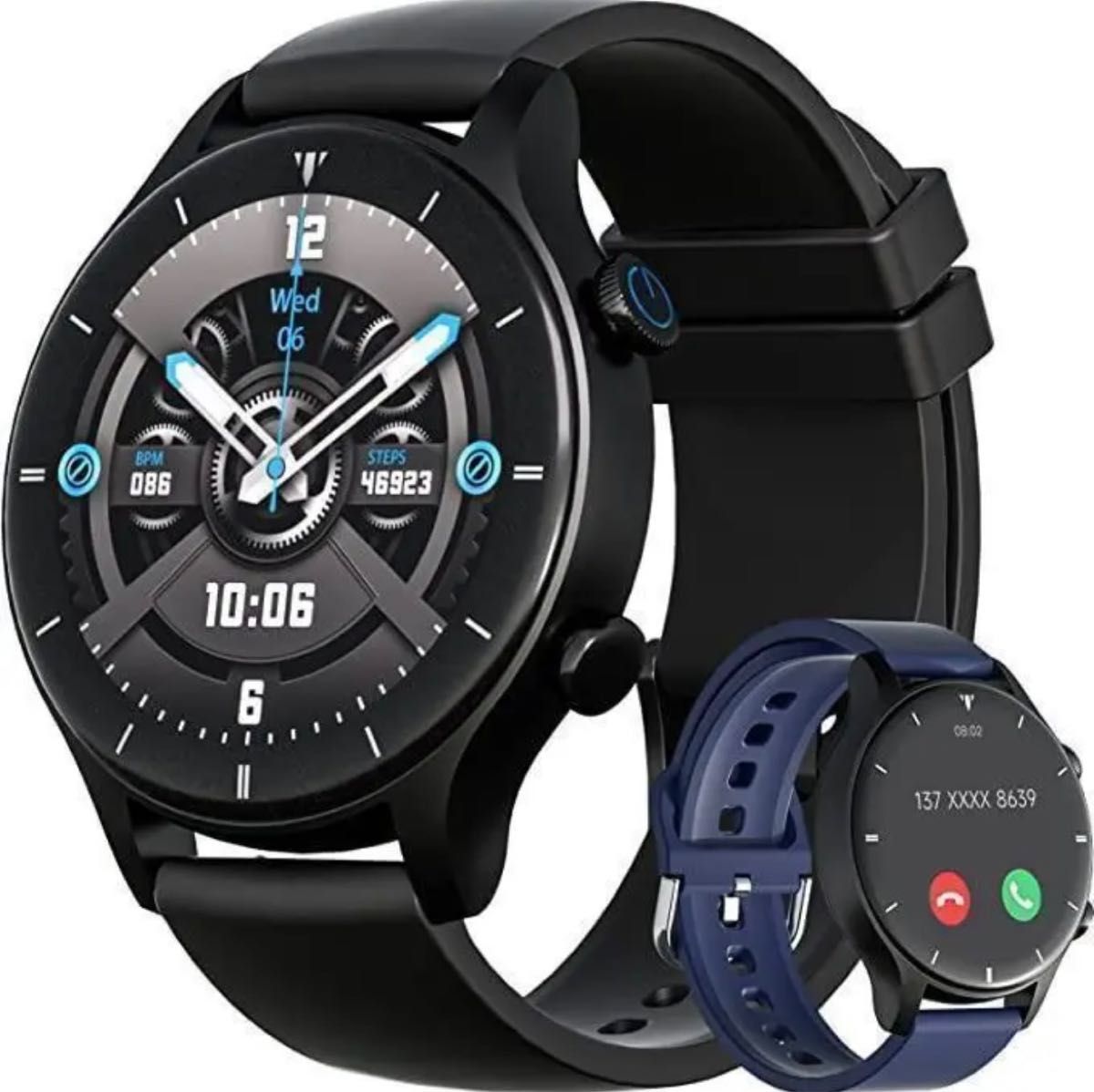 スマートウォッチ 通話機能付き Bluetooth5.2　IP68防水　腕時計