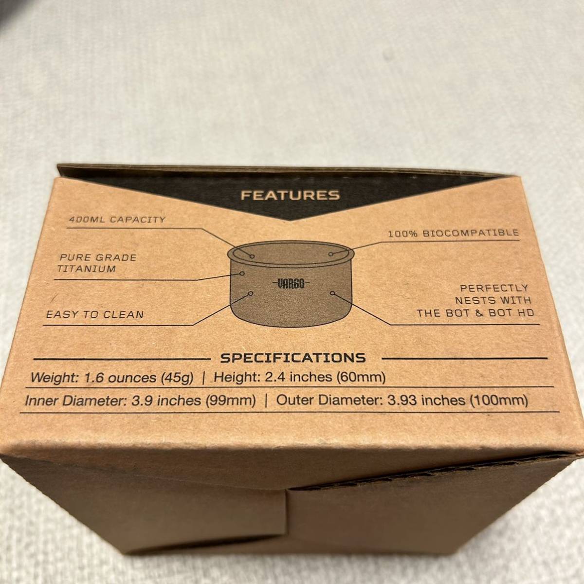 新品 Vargo Bot Bowl チタン製 400ml バーゴ|PayPayフリマ