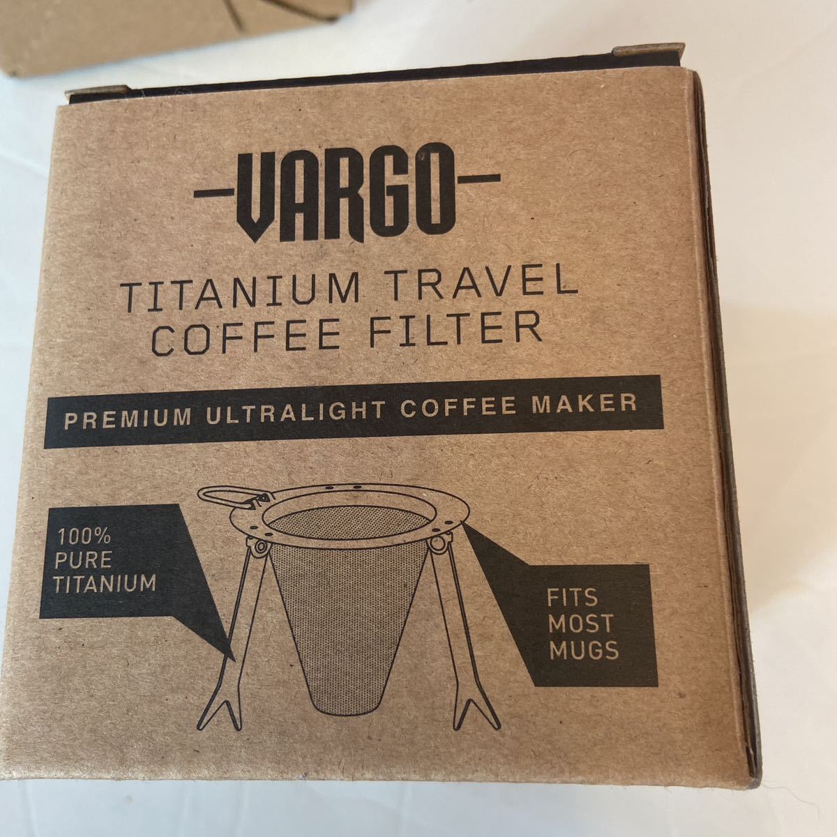 VARGO チタニウム　マグカップ　と　コーヒーフィルター(ペーパー必要無し)新品