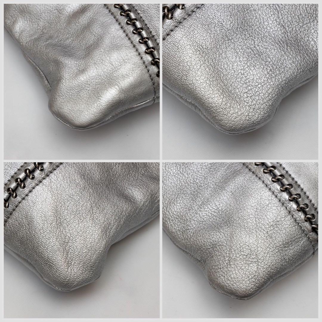 CHANEL シャネルラムスキンラグジュアリーラインチェーントートバッグ