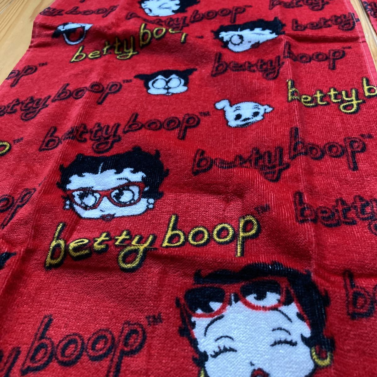 新品即決送料無料♪Betty Boop ベティちゃん　フェイスタオル2枚セット　34×75㎝　綿100％_画像4