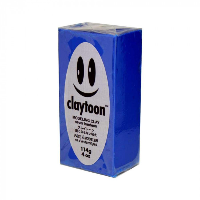 MODELING CLAY(モデリングクレイ)　claytoon(クレイトーン)　カラー油粘土　ブルー　1/4bar(1/4Pound)　6個セット_画像1