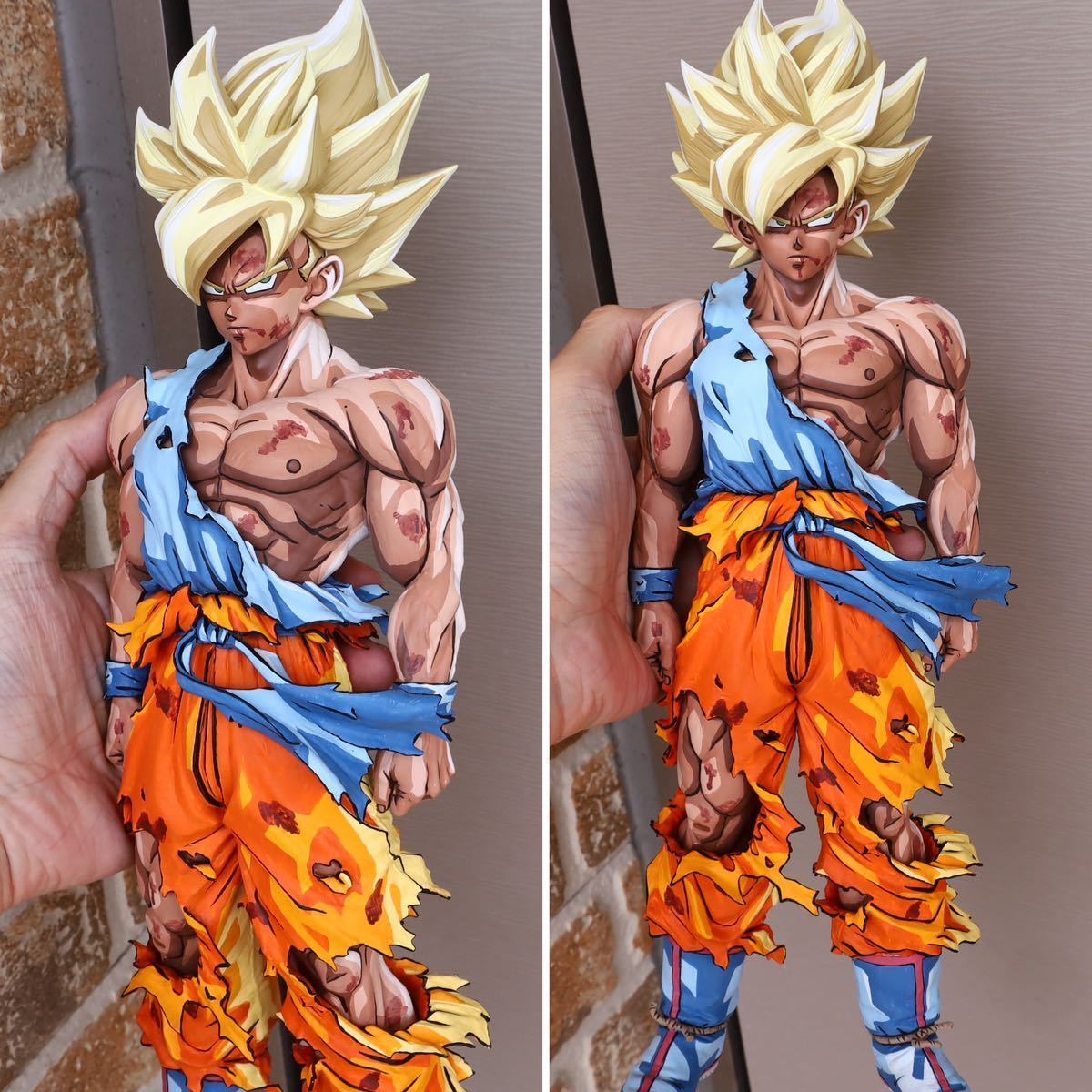 ドラゴンボール イラスト塗り 2次元塗装 SMSP 孫悟空 リペイント ドラゴンボール イラスト塗り 2次元塗装 SMSP 孫悟空 リペイント