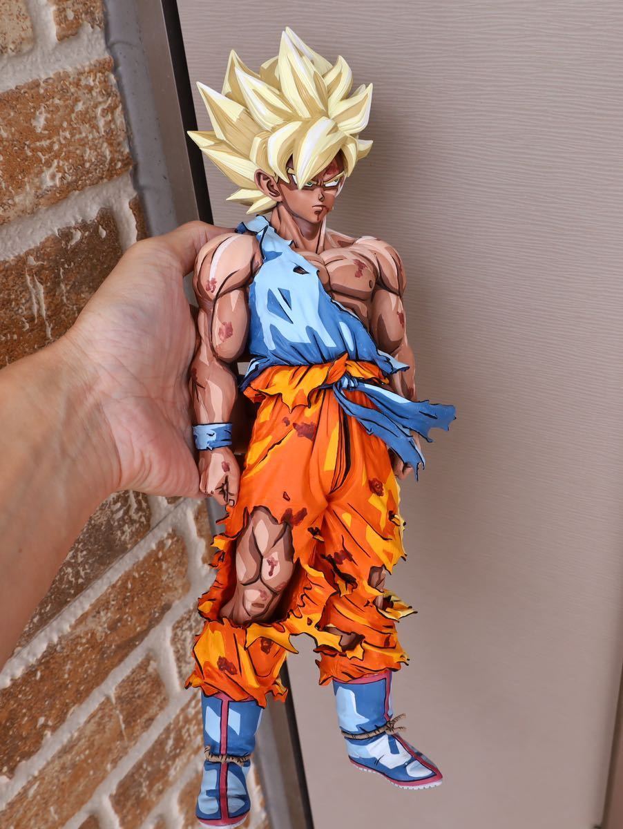 ドラゴンボール イラスト塗り 2次元塗装 SMSP 孫悟空 リペイント ドラゴンボール イラスト塗り 2次元塗装 SMSP 孫悟空 リペイント