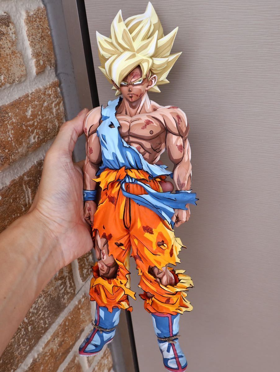 ドラゴンボール イラスト塗り 2次元塗装 SMSP 孫悟空 リペイント ドラゴンボール イラスト塗り 2次元塗装 SMSP 孫悟空 リペイント