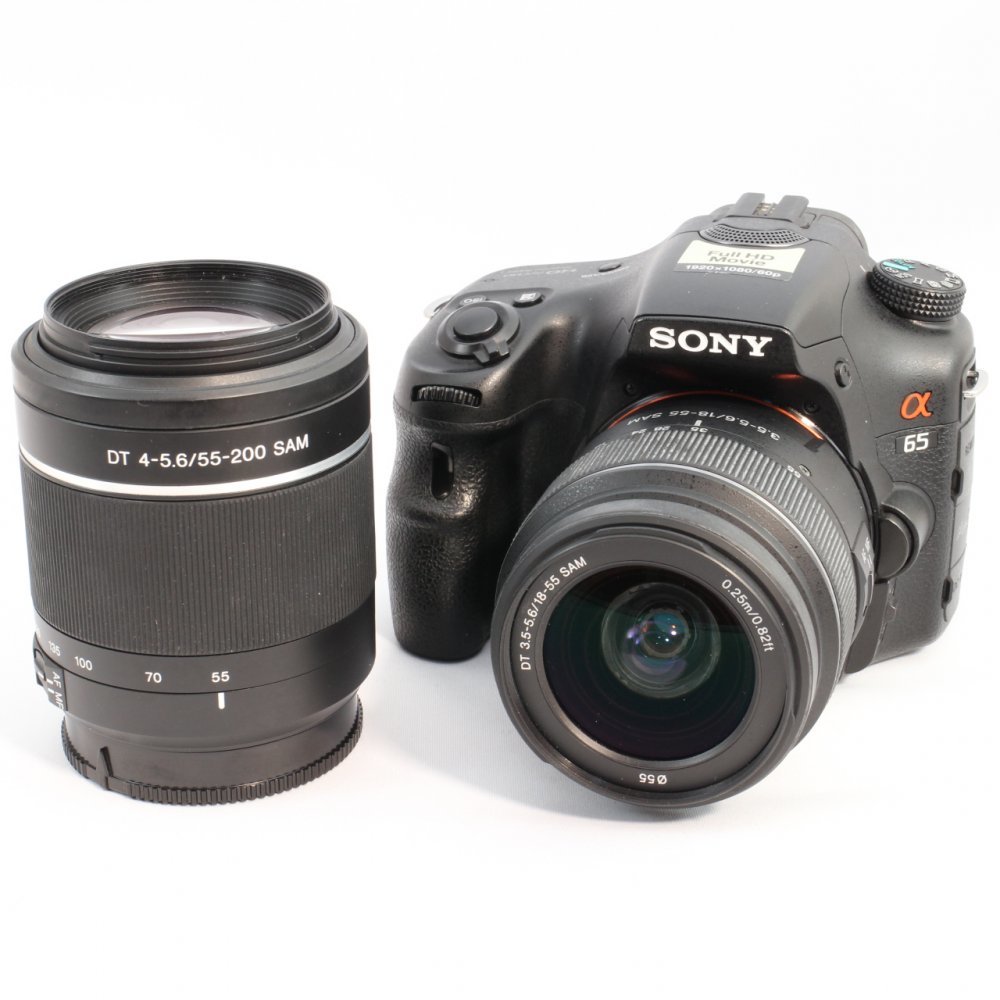 経典 ソニー SONY SLT-A65VY SAM付属 F4-5.6 55-200mm SAM+DT F3.5-5.6