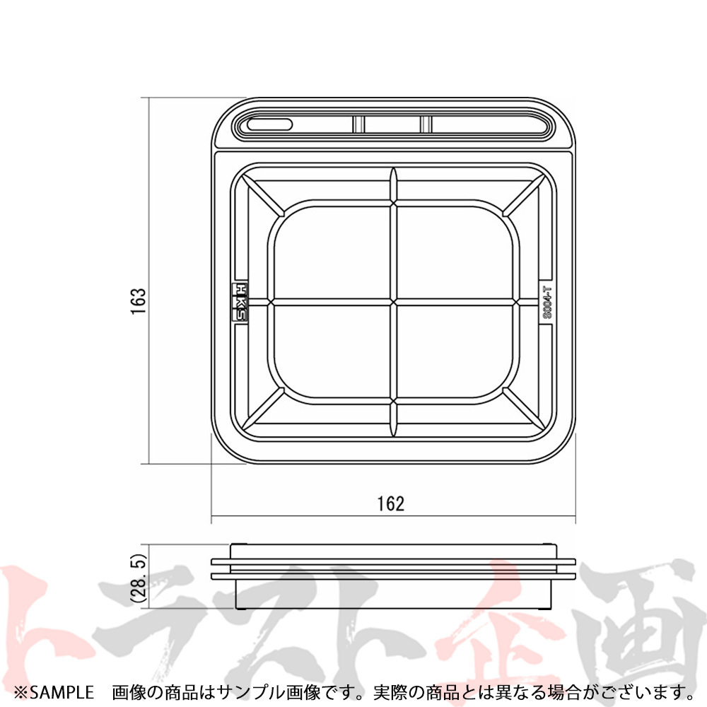 HKS スーパーエアフィルター ワゴンR MH21S K6A(TURBO) 70017-AS104 スズキ (213182382_画像2