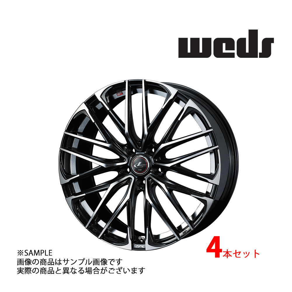 【特典付 】WEDS ウェッズ LEONIS レオニス SK 18x8.0 42 5H/114.3 PBMC アルミ ホイール 4本 38335 (179132106_画像1