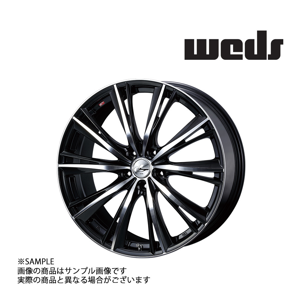 【特典付 】WEDS ウェッズ LEONIS レオニス WX 18x8.0 42 5H/114.3 BKMC アルミ ホイール 1本 33905 (179131610_画像1