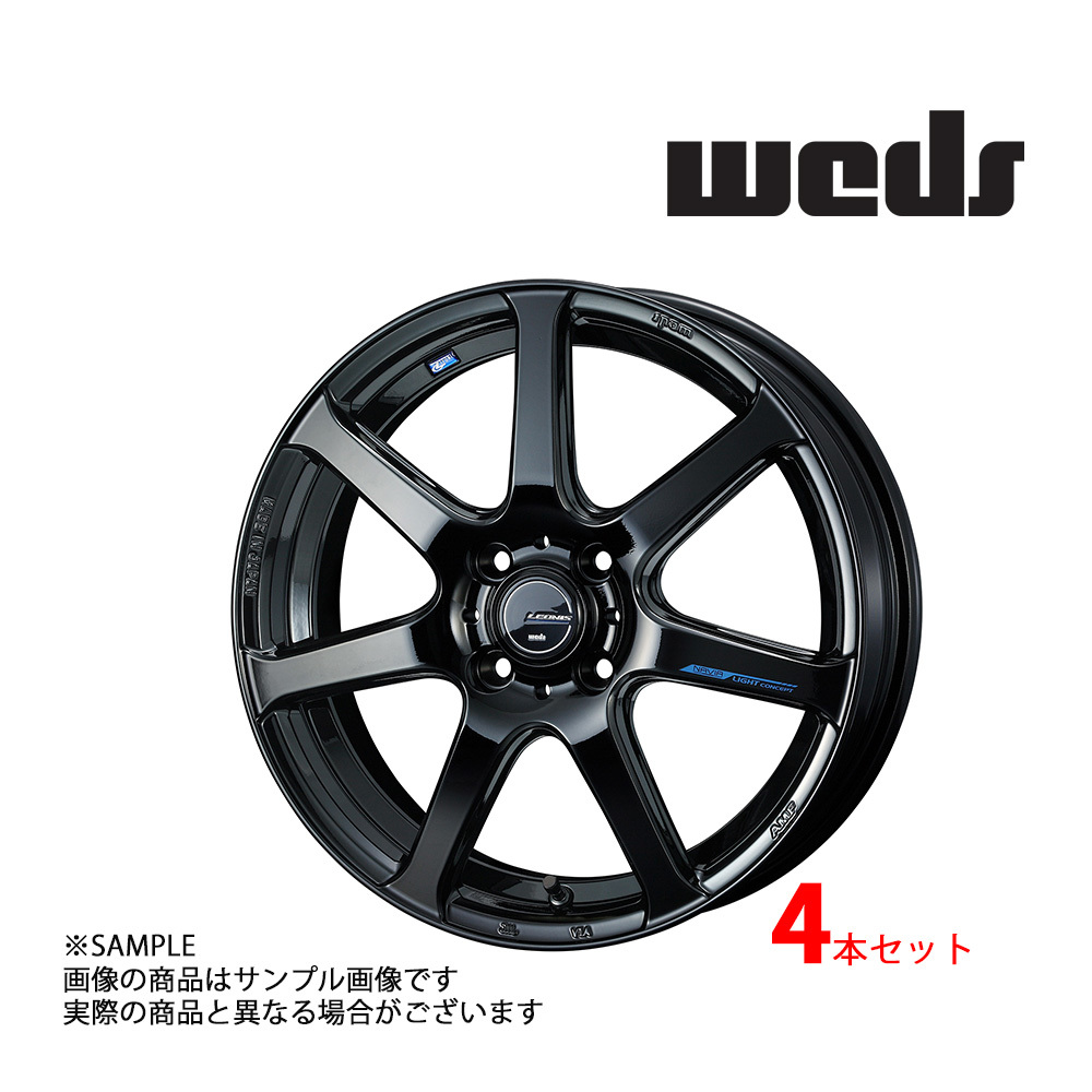 【特典付 】WEDS ウェッズ LEONIS レオニス NAVIA 07 18x7.0 47 5H/100 PBK アルミ ホイール 4本 39574 (179132435_画像1