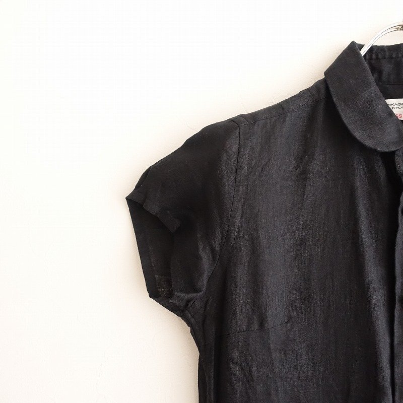 モリカゲシャツ MORIKAGE SHIRT KYOTO *リネンラウンドカラー前開き