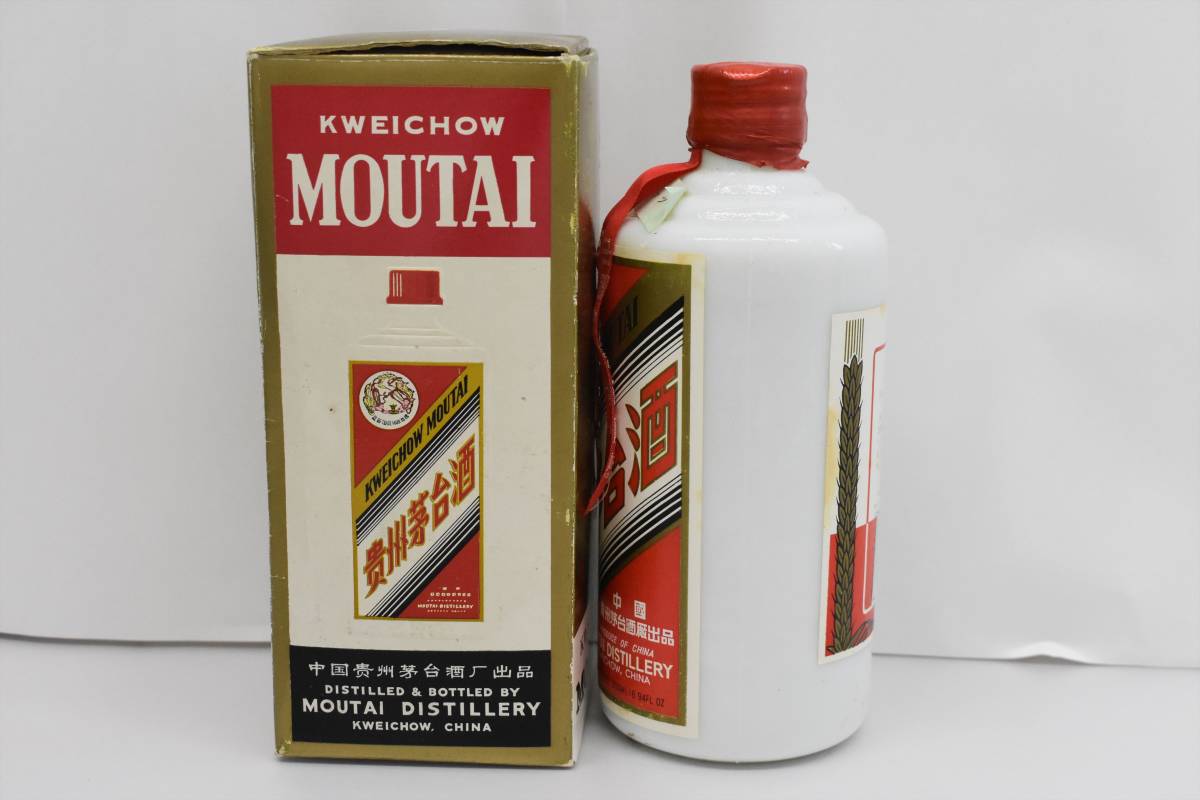 古酒 未開栓 貴州茅台酒 マオタイ酒 天女ラベル MOUTAI KWEICHOW 中国酒 500ml 53% 箱付 ※年代表記なし_画像3