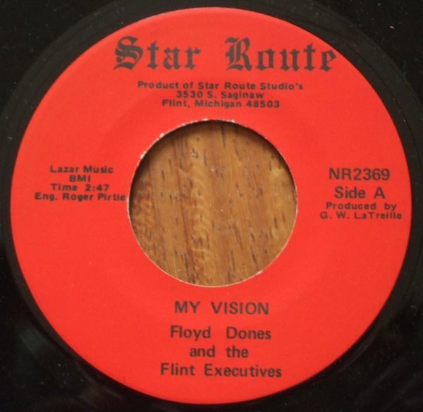 Sweet Soul Funk 45 ★★ FLOYD DONES And The FLINT EXECUTIVES - MY VISION（STAR ROUTE）★★ US ソウル ファンク 7” シングル盤