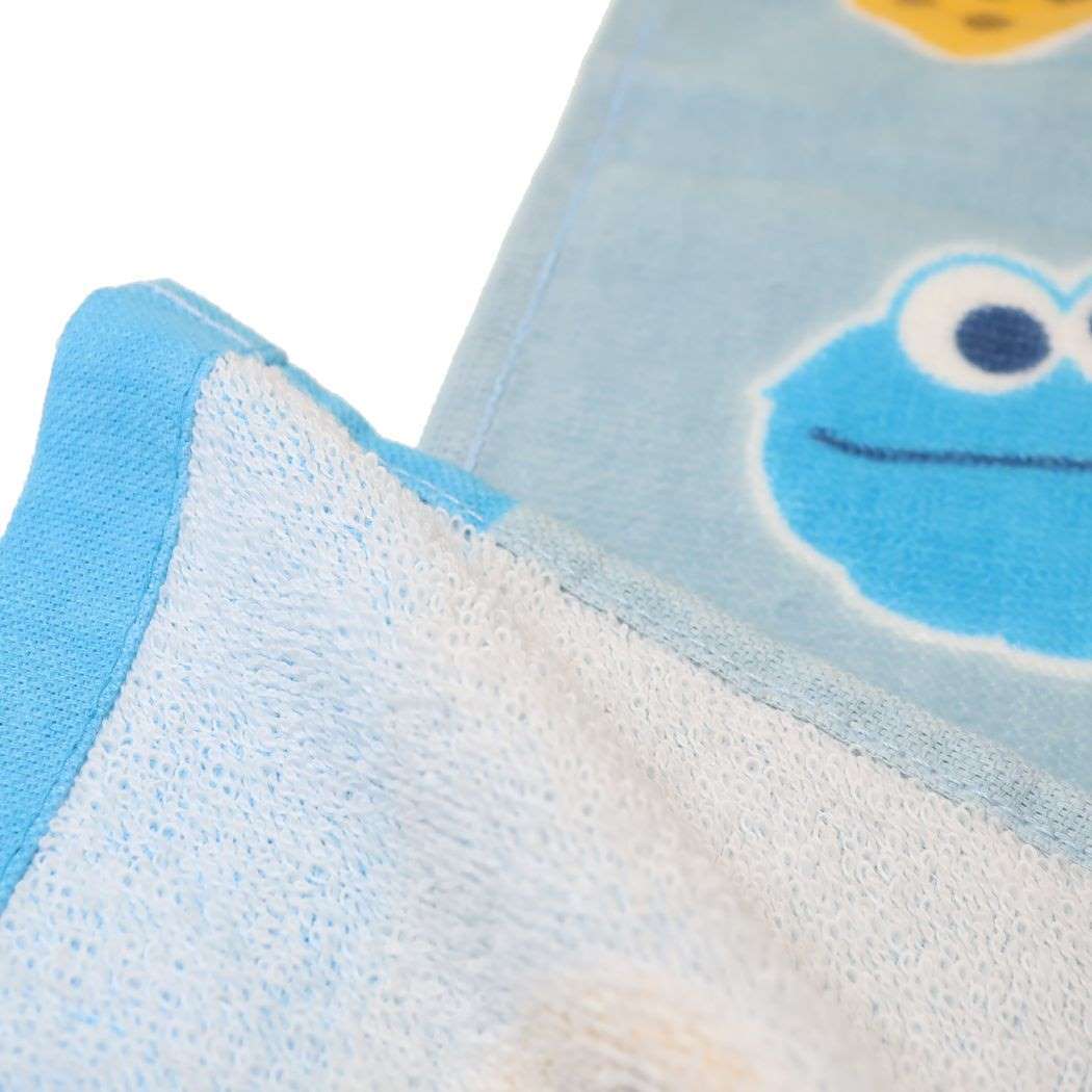 ★新品　セサミストリート　クッキーモンスター　Cookie Monster　プリントロングタオル2枚セット　フェイスタオル　No2　スター_画像2