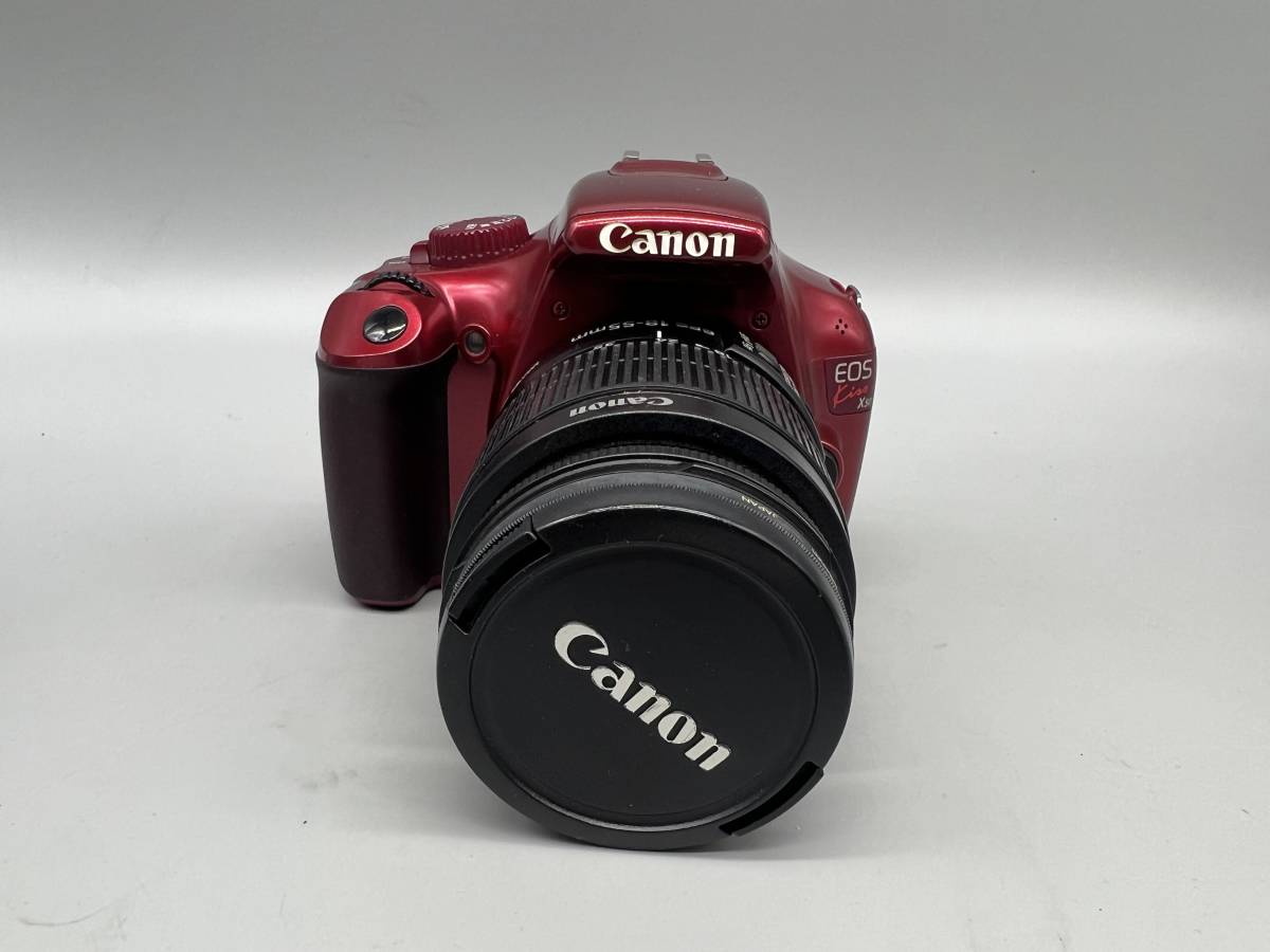 W3586　Canon EOS Kiss X50 +レンズ　LENS　EF-S　18-55mm　1:3.5-5.6IS　Ⅱ_画像1