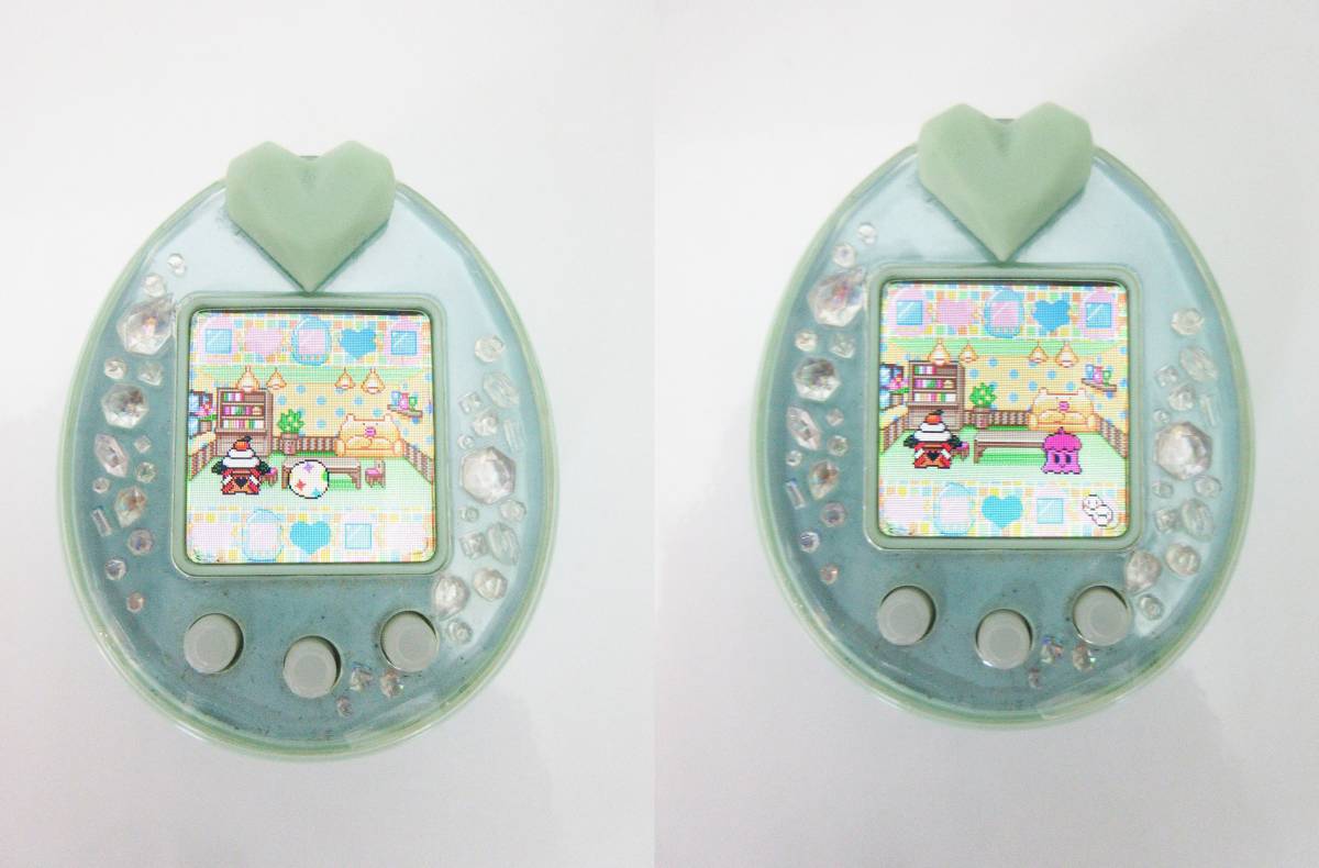 H425○たまごっち ぴーす グリーン バンダイ○Tamagotchi P's BANDAI