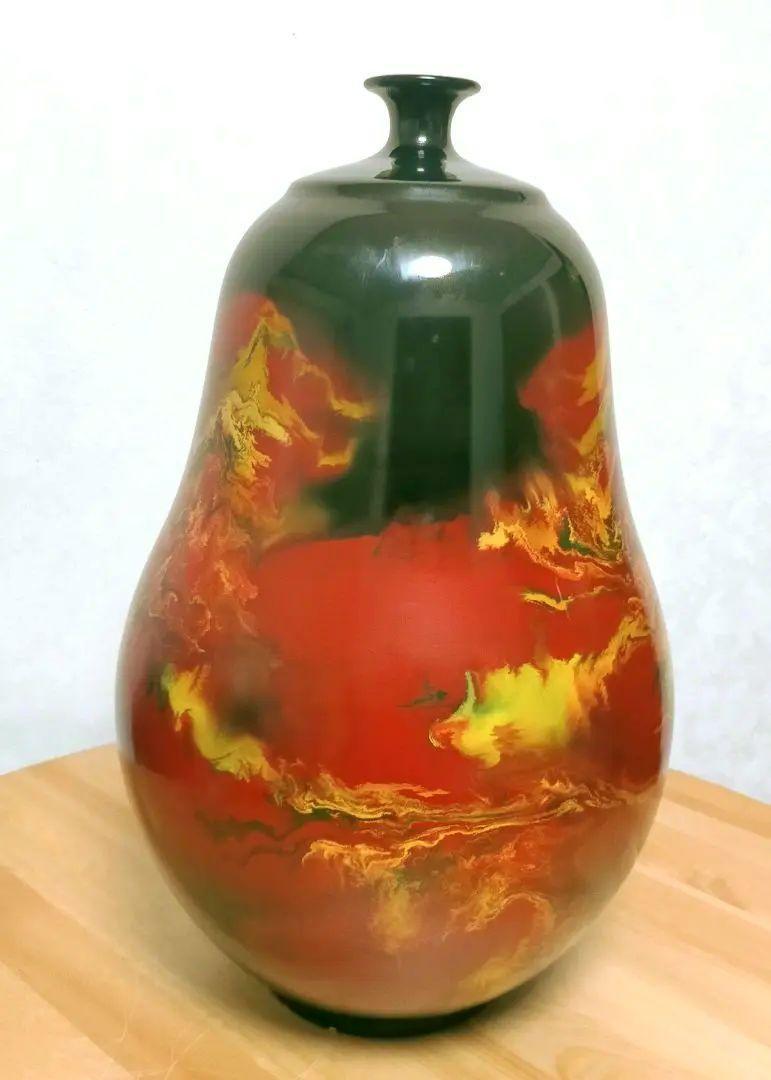 究極の逸品 九谷焼 佐野慧成 火焔特大花瓶 高さ約50cm | perkebunan