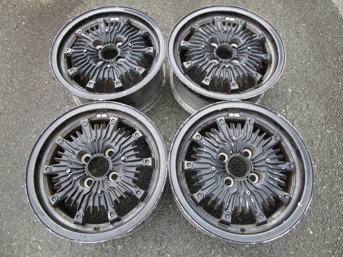 1648】無限 ムゲン MUGEN CF-48 14インチ 6J +38 PCD100 ホイール4本