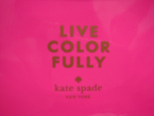 * не продается * Novelty *Kate spade Kate Spade / модный сумка, бардачок / флуоресценция розовый & желтый 