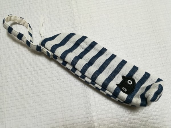 * прекрасный товар *mata Noah tsuko/ марля бутылочка для кормления кейс, сумка / окантовка темно-синий кошка 