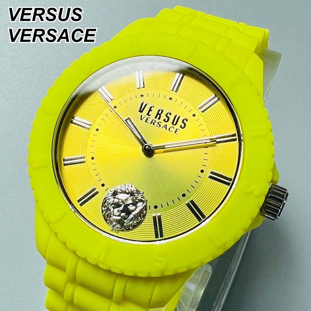 ヴェルサス ヴェルサーチ ベルサーチ 腕時計 ユニセックス イエロー 黄色 新品 42mm クォーツ 腕時計 ユニセックス ケース付属 おしゃれ
