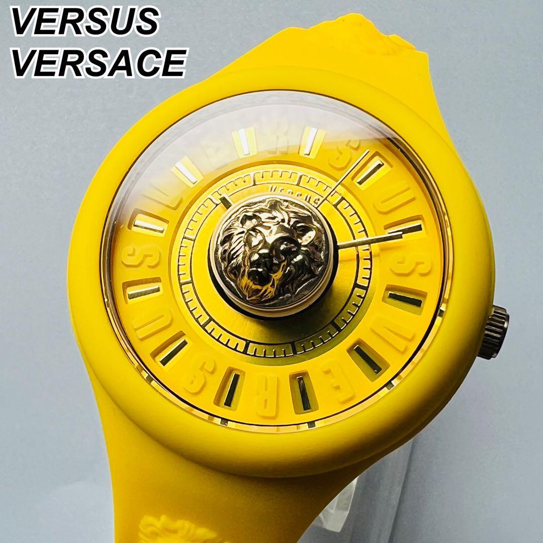 ヴェルサス ヴェルサーチ ベルサーチ 腕時計 ユニセックス イエロー ライオン 新品 黄色 40mm クォーツ ユニセックス ケース付属 ブランド