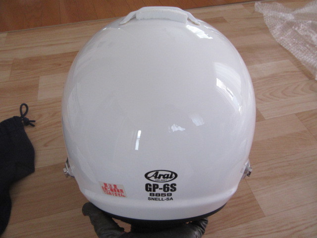 新品! Arai アライ GP-6S 8859 WHITE ホワイト Lサイズ 59cm 4輪用