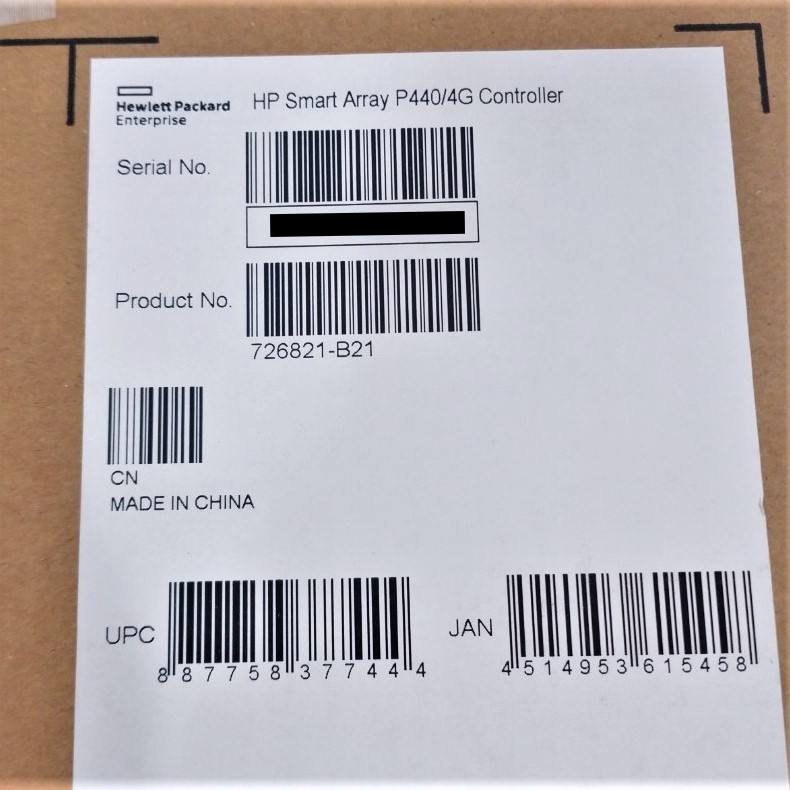 GL【未使用／未開封】HP 726821-B21 Smart Array P440/4G Controller ヒューレット・パッカード SAS, PCI Express x8 FBWCコントローラー_画像2