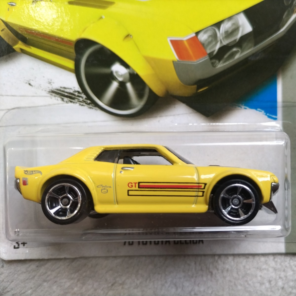 ☆未開封品 ホットウィール Hot Wheels '70 TOYOTA CELICA トヨタ セリカ 黄　マテル ミニカー☆_画像2