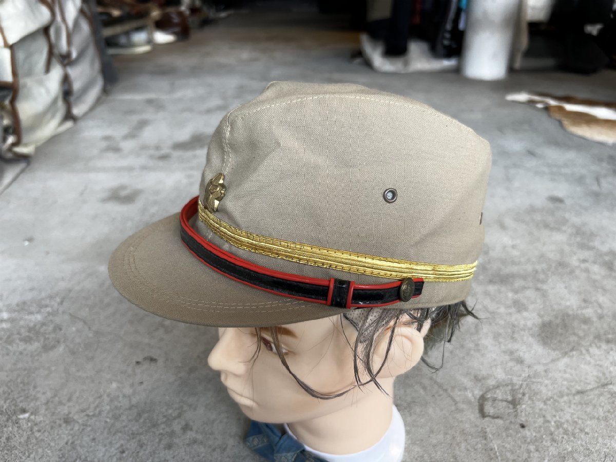 w^)b 40s 50s ビンテージ 当事物 実物 旧 日本軍 帽子 キャップ WW2 第