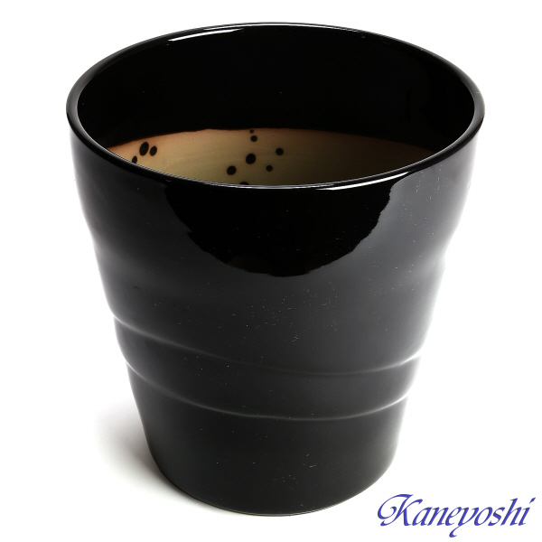 植木鉢 おしゃれ 安い 陶器 サイズ 20cm MBC19 6.5号 ブラック 室内 屋外 黒 色_画像3