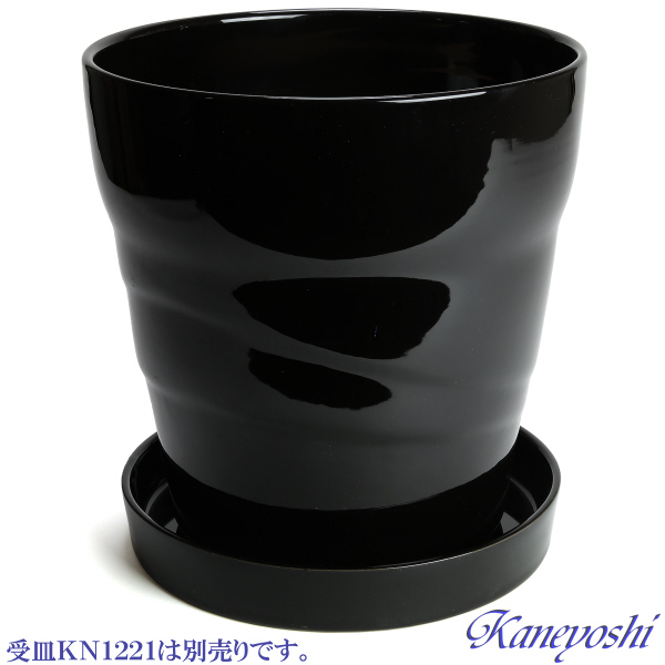 植木鉢 おしゃれ 安い 陶器 サイズ 23cm MBC24 7.5号 ブラック 室内 屋外 黒 色_画像6