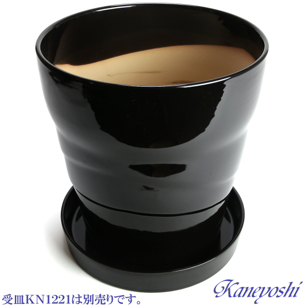 植木鉢 おしゃれ 安い 陶器 サイズ 23cm MBC24 7.5号 ブラック 室内 屋外 黒 色_画像7