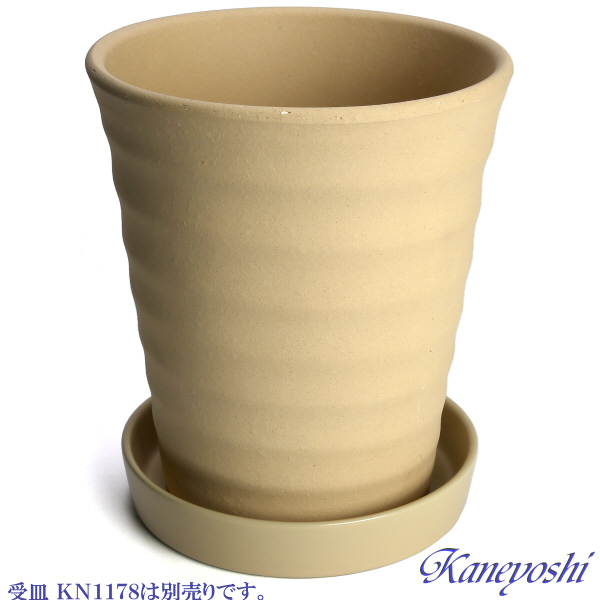 植木鉢 おしゃれ 安い 陶器 サイズ 19cm フラワーロード 6号 白焼 室内 屋外 白 色_画像6