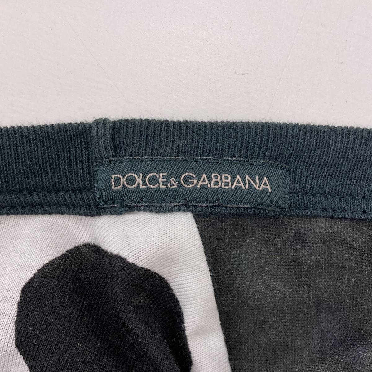 DOLCE&GABBANA 総柄 半袖 Tシャツ Vネック イタリア製 メンズ 46サイズ ドルチェ&ガッバーナ ドルガバ D&G カットソー 3040143_画像6