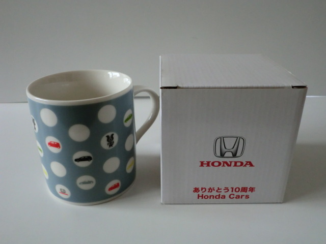 ★HONDA/ホンダ「Honda Cars ありがとう10周年マグカップ/ノベルティ/非売品」未使用品_画像1